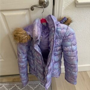 SO Kids Purple Snowflake Jacket